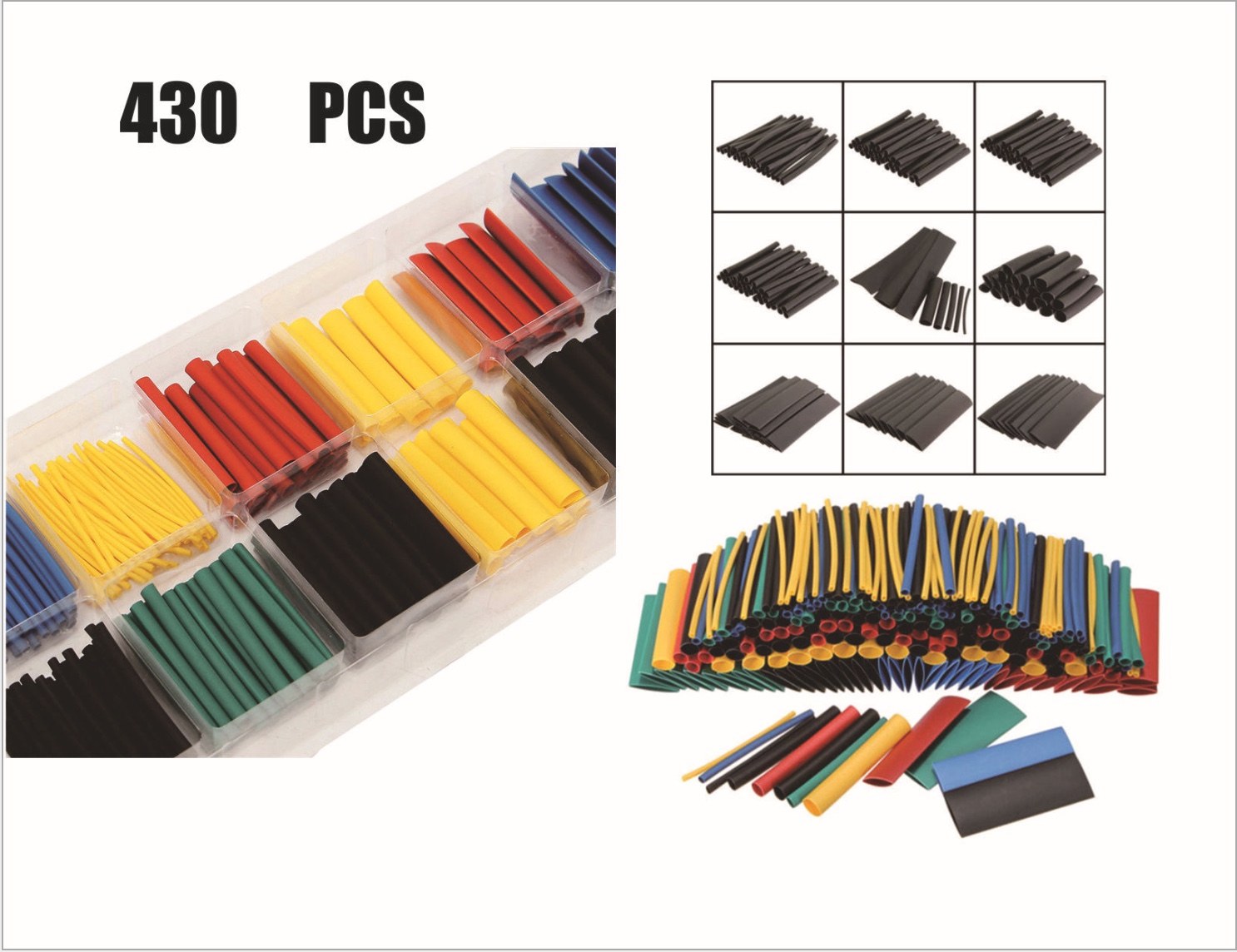 Heat shrink tube set