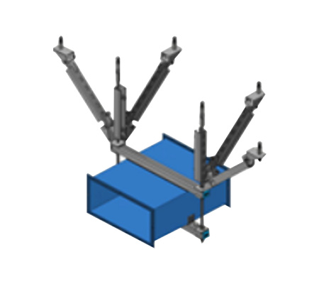 矩形風(fēng)管一雙側(cè)向抗震支吊架RXKZ-FT