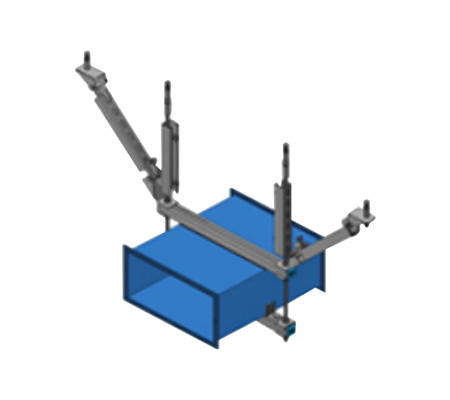 矩形風(fēng)管—側(cè)縱向抗震支吊架RXKZ-FTL