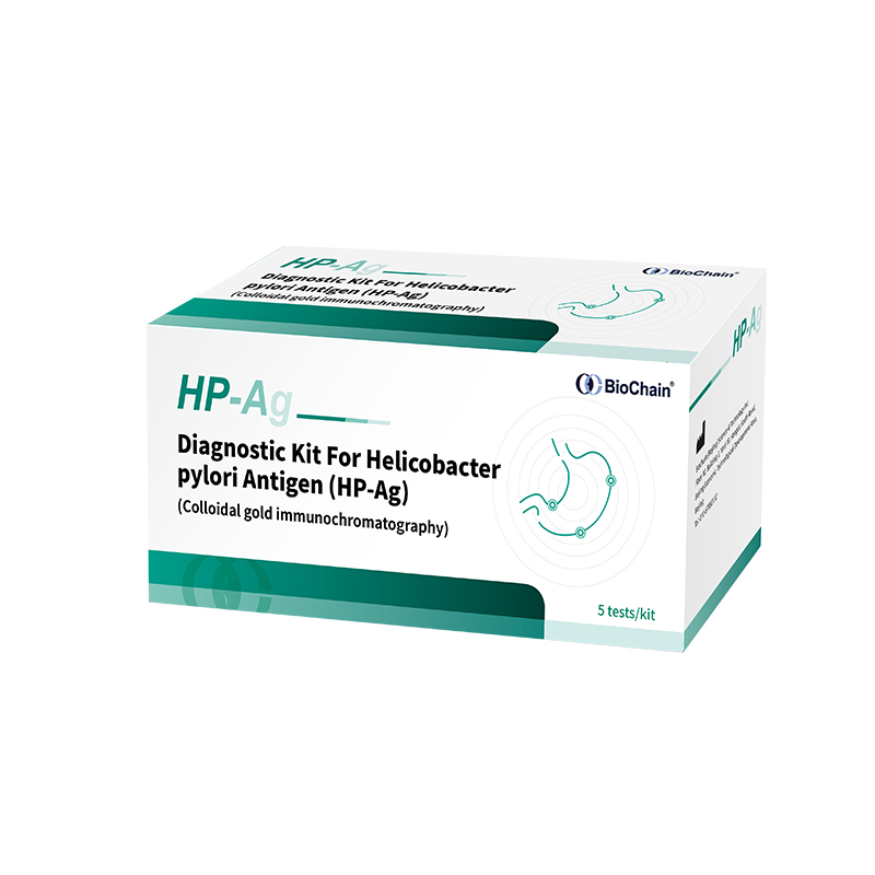 Diagnostic Kit for Helicobacter pylori Antigen (HP-Ag) (Colloidal gold immunochromatography)