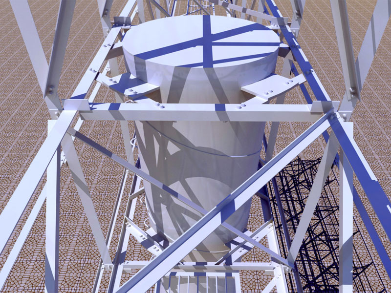 雙面角鋼裝配結(jié)構(gòu)高立柱廣告牌