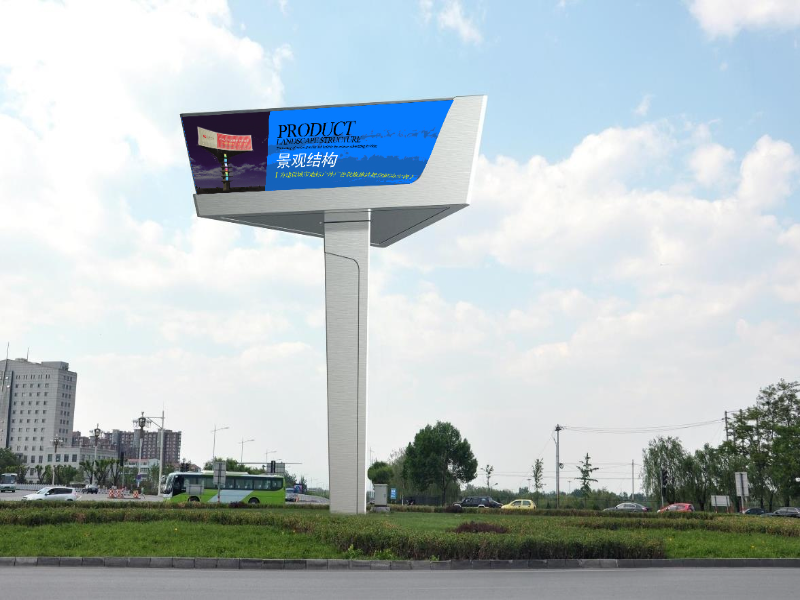 聚寶盆三面景觀廣告牌