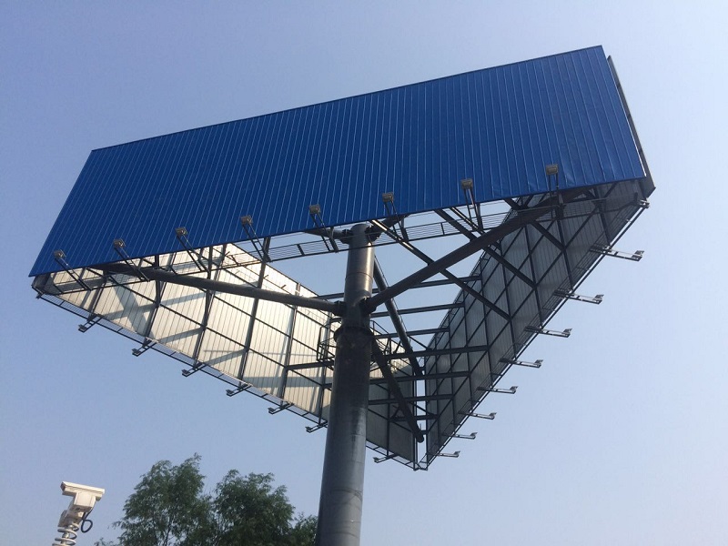 菏澤市單縣組裝式三面高炮廣告牌