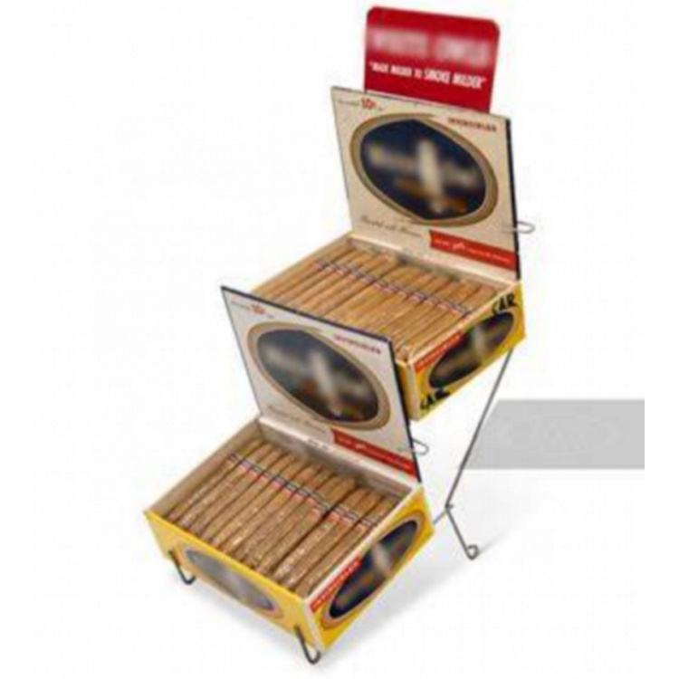 Two Wood Cigar Display Cases Humidors Cabinets Support Standing