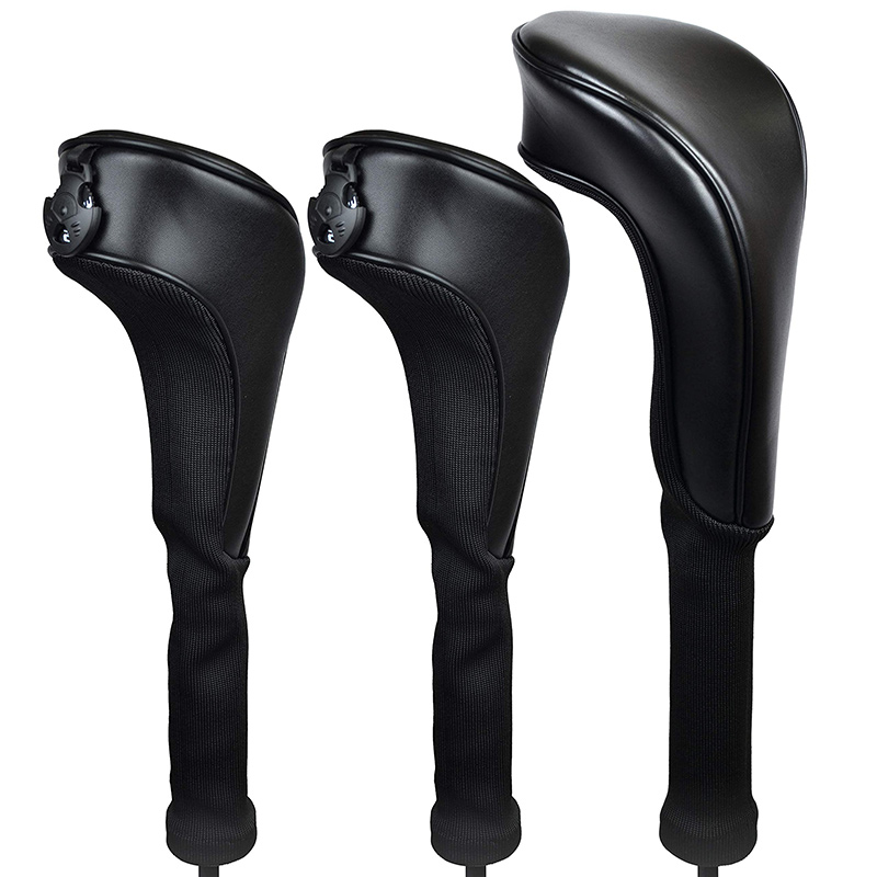 Leather Golf Club Head Covers for Driver & Fairway Woods