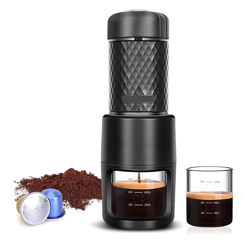 2 in 1 Travel Portable Manual Espresso Coffee Machine Maker
