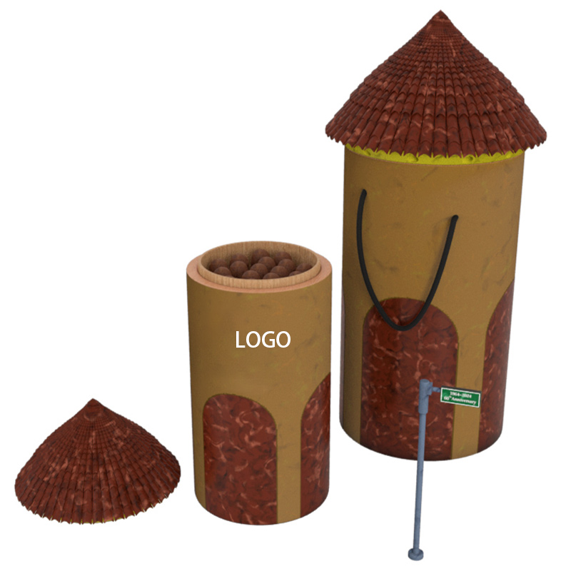 Wooden Cigar Humidor Jar for 25 cigars