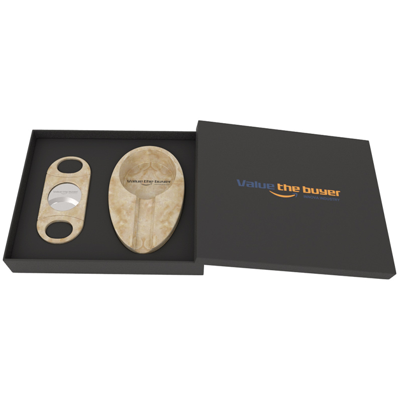 Cigar Ashtray Cigar Cutter Set