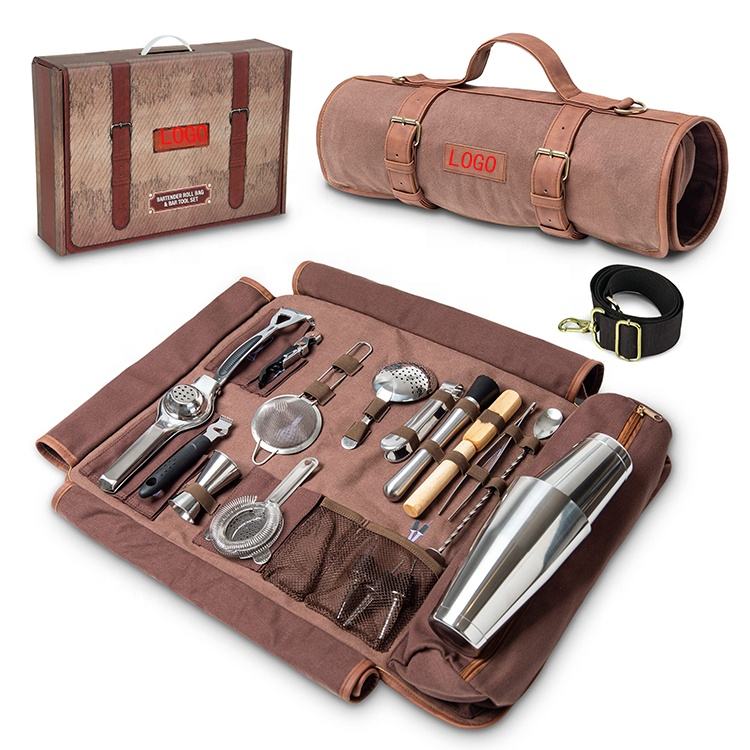 17-piece Travel Bartender Kit