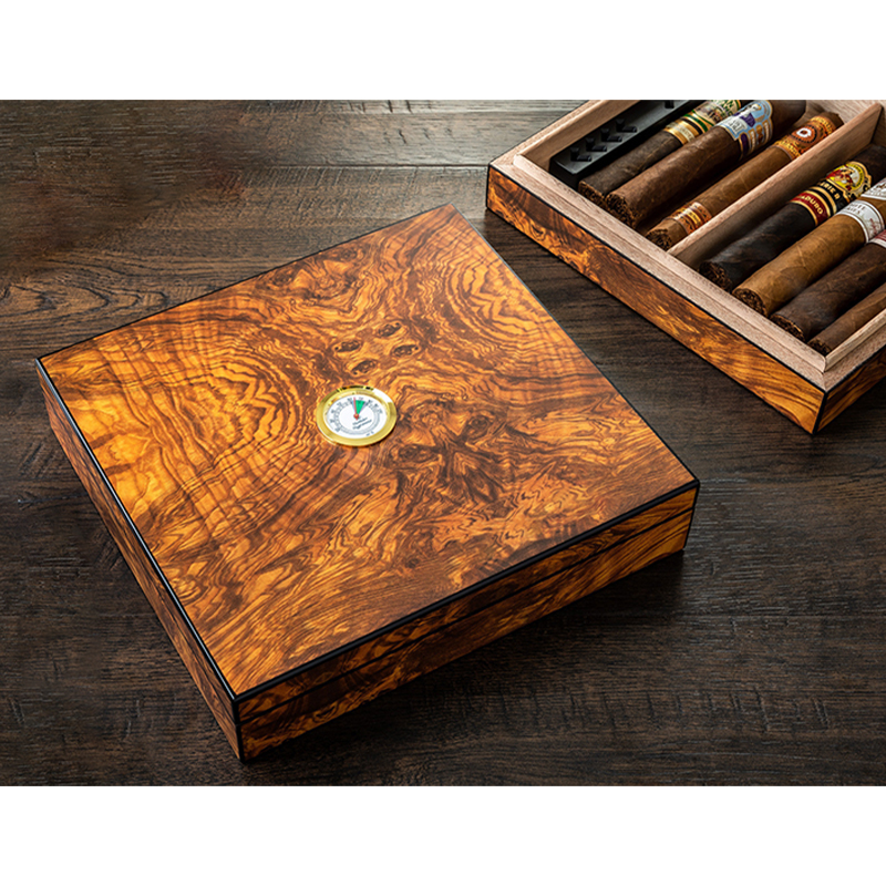 Luxury Desktop Wooden Cigar Humidor