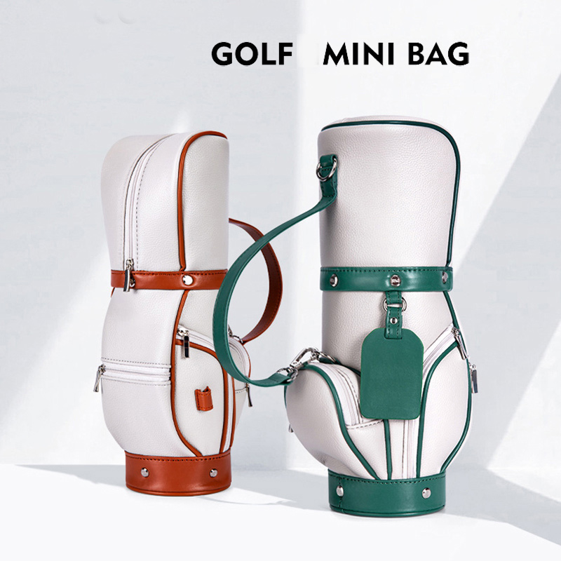 Mini PU Leather Travel Portable Golf Crossbody Bag for women