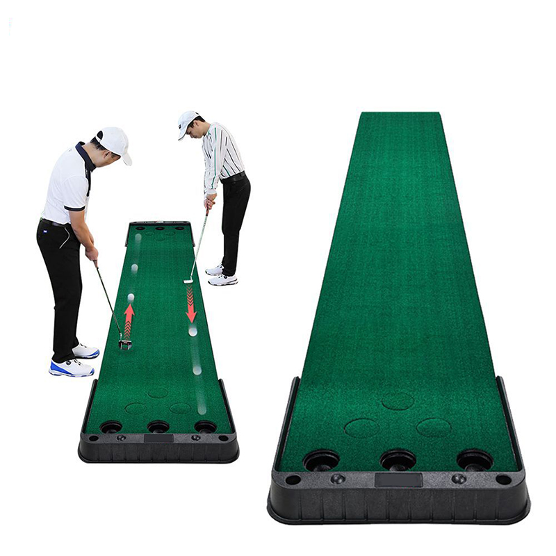 Putting Mat Indoor Home Putting Swing Trainer Supporter Golf Putting Green Simulator