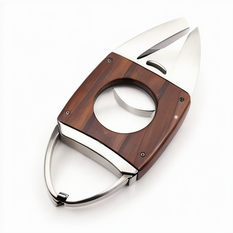 Luxury Double Blade V Cut Cigar Cutter