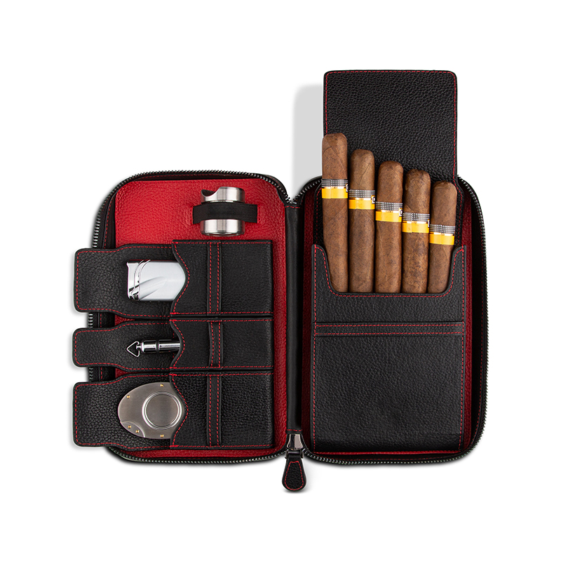 Leather Travel Cigar Case