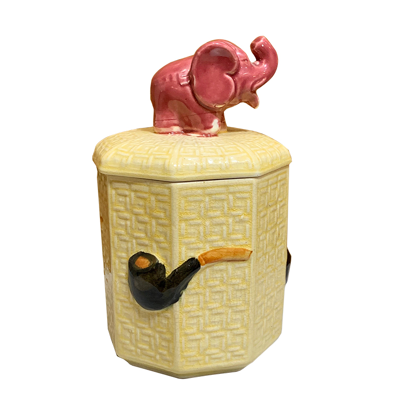 Vintage Ceramic Tobacco Cigar Jar