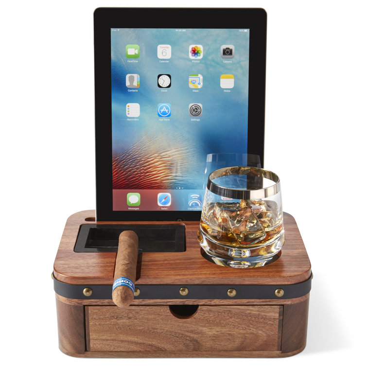 Multifunctional Portable Wooden Cigar Humidor Case Set