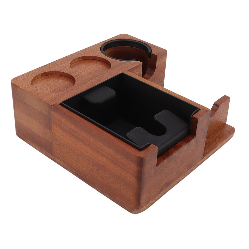 Espresso Storage Container Detachable Coffee Knocking Box Grounds Box for 51mm/53mm/58mm Tamping Distributor Station
