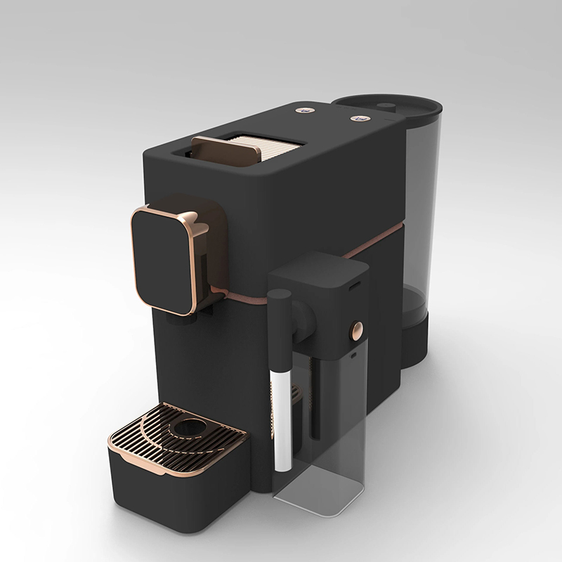 2in 1 Automatic Smart Capsule Coffee Machine Pods Coffee Maker with Milk Function