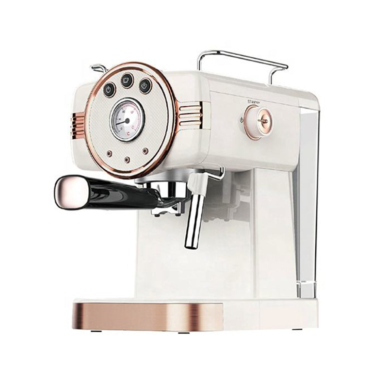 Retro Series Italian Semi-automatic Professional Espresso Coffee Machine Maker with Milk Frother