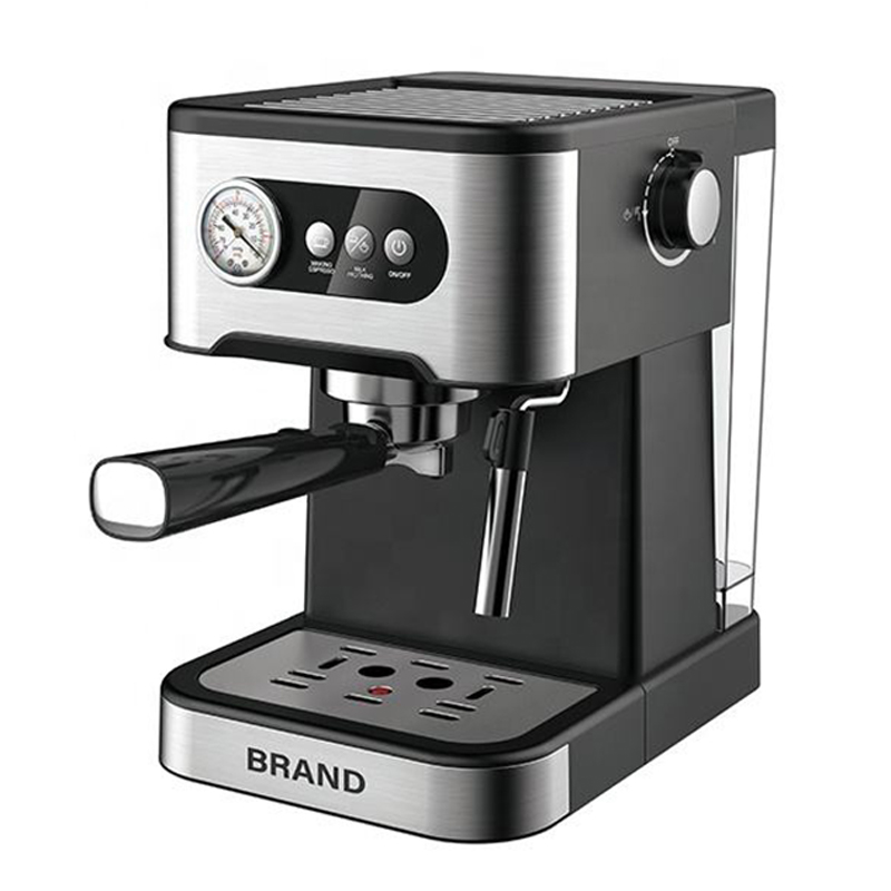 High Pressure Pumps Semi-automatic Espresso Coffee Machine Maker With Milk Frother