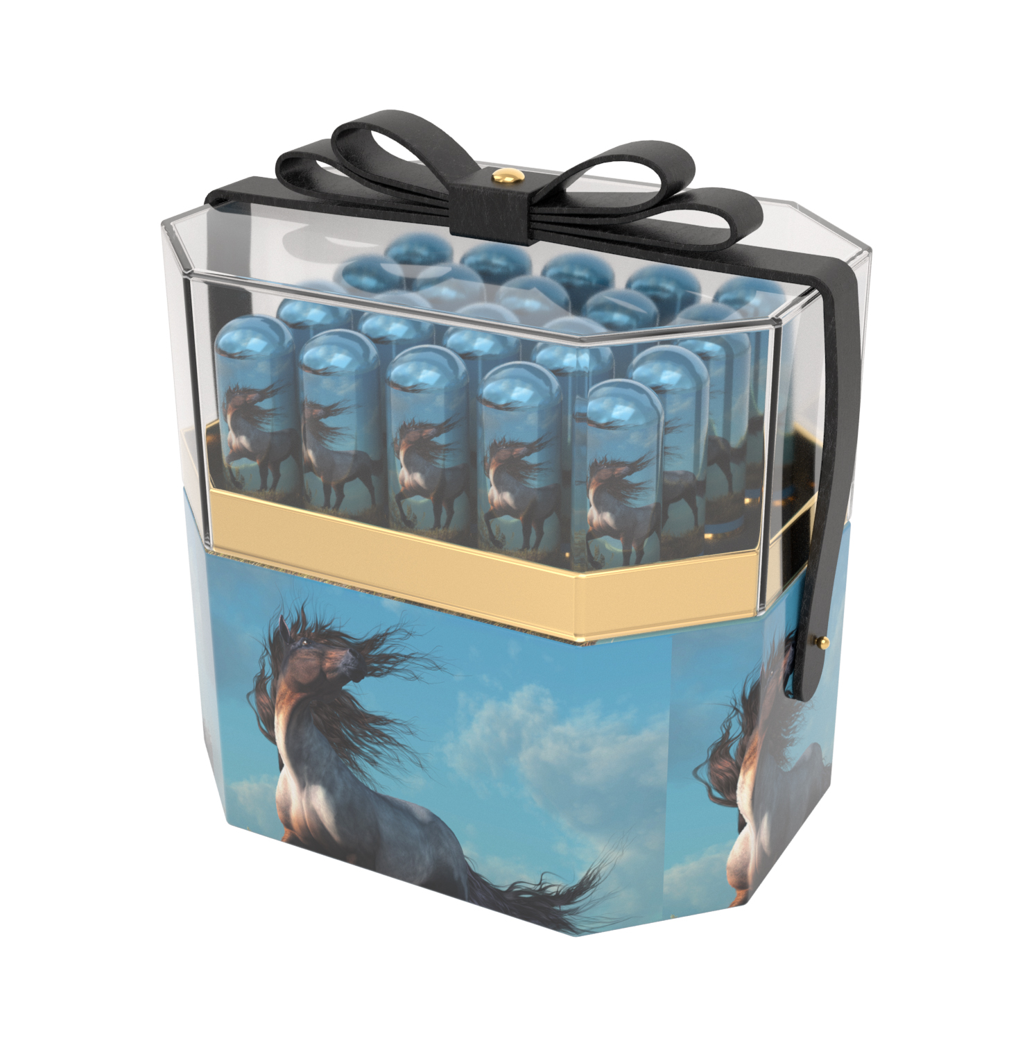 Year of the Horse Limited Edition Cigar Aluminum Tube Display Humidor