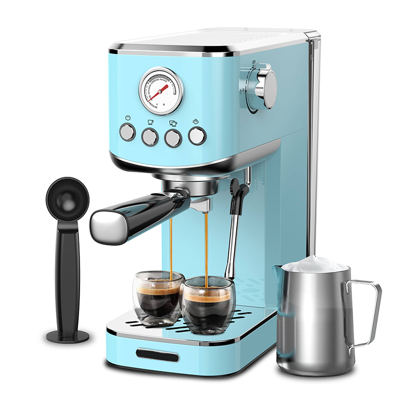 Electric  Espresso Semi-automatic Coffee Maker Machines with milk foam function