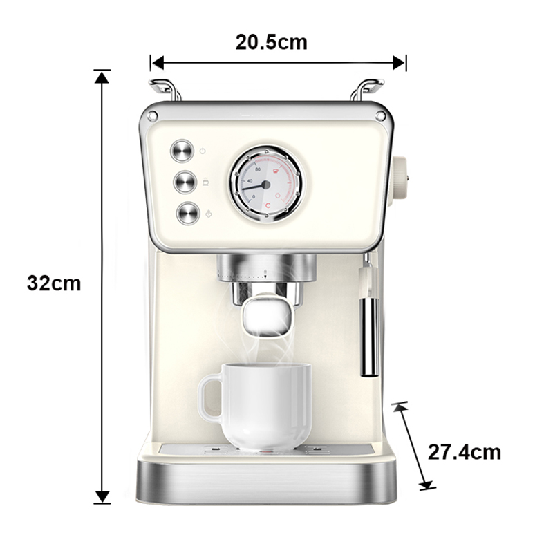 Electric Makes Infusion Semi-automatic Coffee Machine Wide Safety Clean Wake Technology