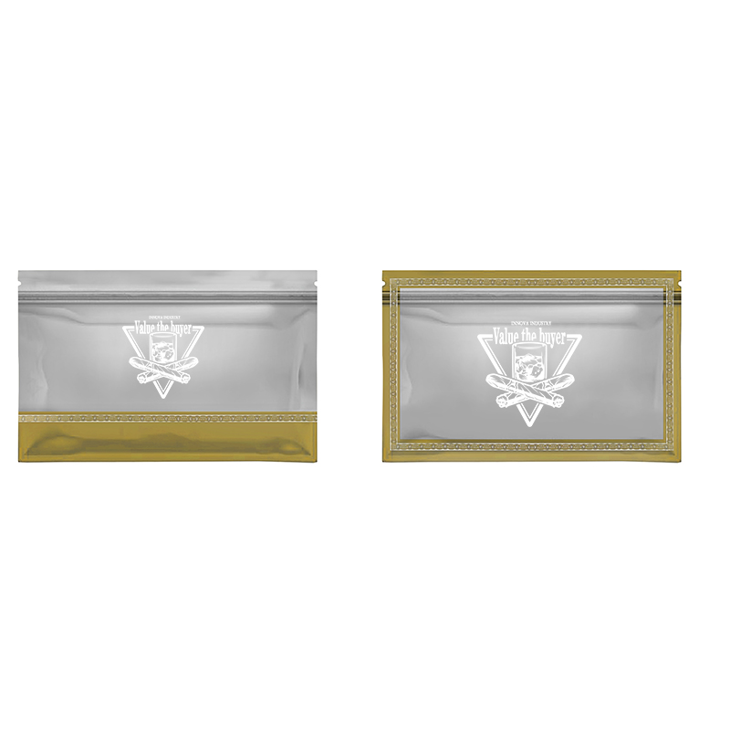 Custom Matte Heat Seal Foil Mylar Bag Humidity Tobacco Packaging Zip Plastic Humidor Cigar Ziplock Bags
