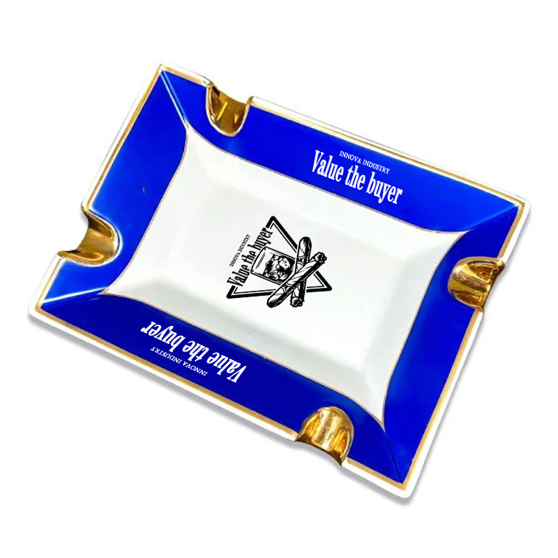 Rectangular Ceramic Cigar Ashtray
