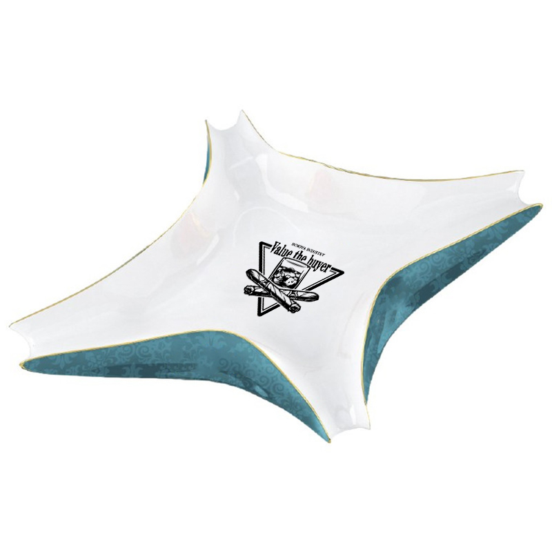 Irregular Ceramic Cigar Ashtray for 4 cigars