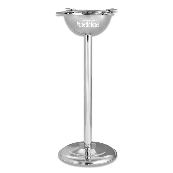 Silver Stainless steel Standing Cigar Ashtray
