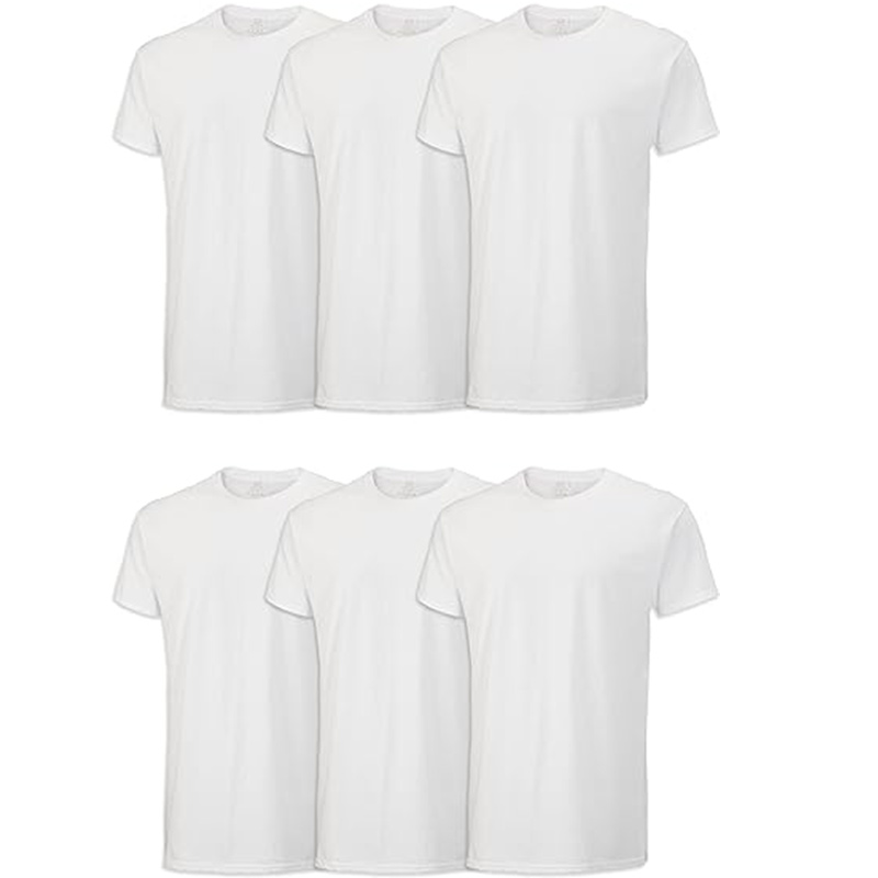 Men's Undershirts Moisture Wicking & Tag Free Short Sleeve Crew T-Shirts