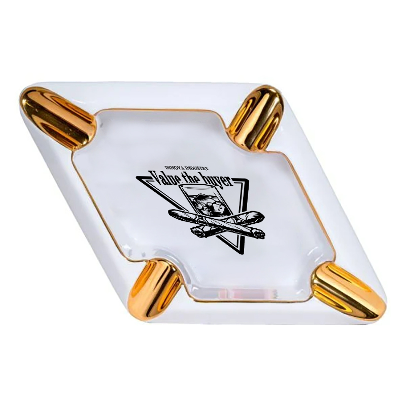 Ceramic Cigar Ashtray for 4 cigars