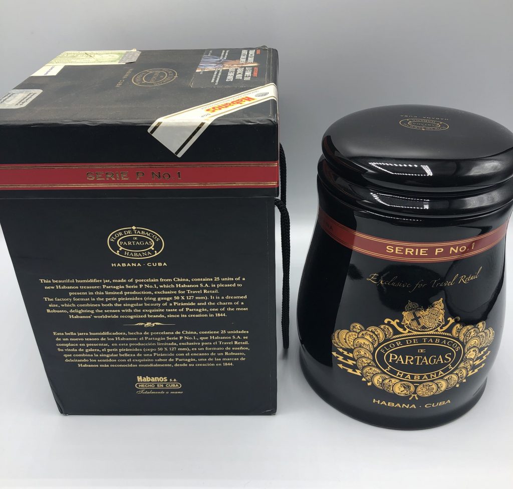 Large Capacity Ceramic Cigar Humidor Tube Custom Logo Gift Box