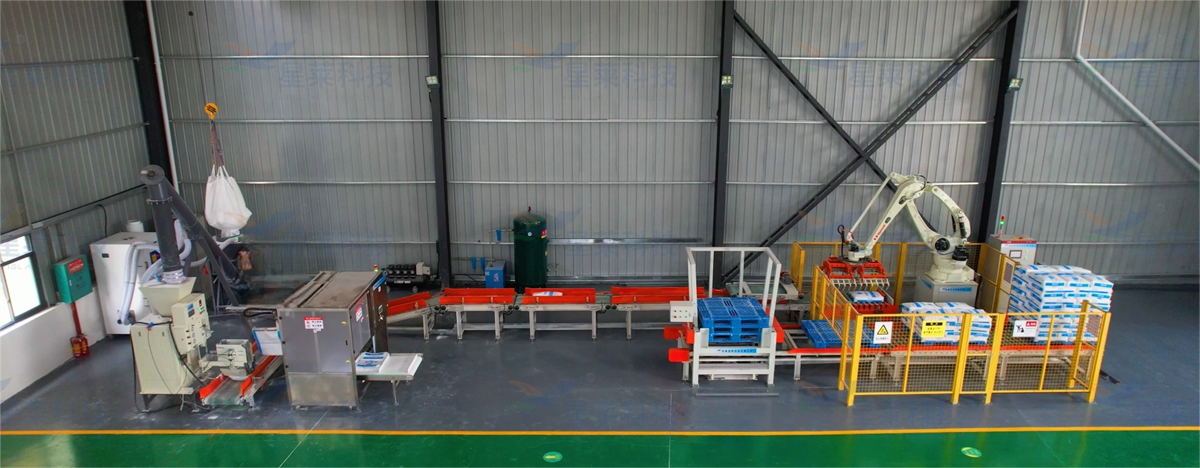全自動(dòng)包裝碼垛生產(chǎn)線(xiàn)