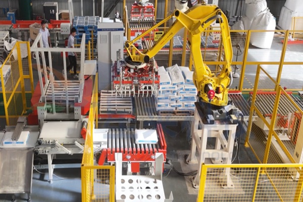 賀州|碳酸鈣改性粉自動(dòng)包裝碼垛生產(chǎn)線(xiàn)