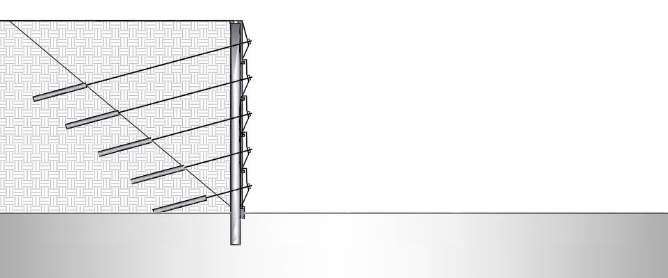 直立点锚装配式挡墙