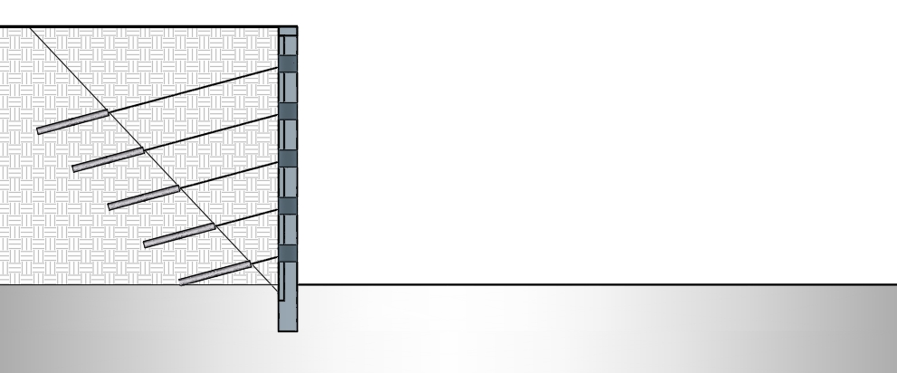 孔内点锚抗滑桩挡墙