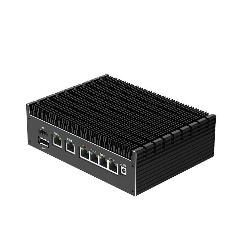 Fanless Industrial Mini Host with Multiple Network Ports-BQR6