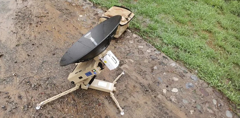 The portable emergency satellite station allows us to stay in touch! We stand united with frontline workers!