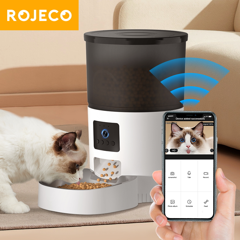 ROJECO 3L Cat Feeder With Camera