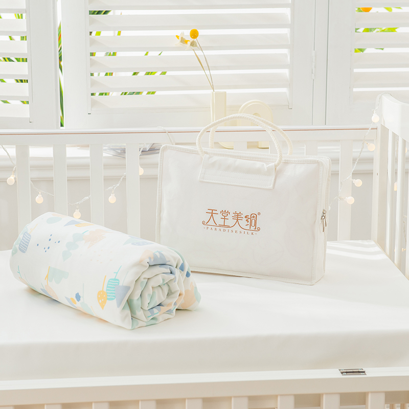 包被嬰童被-白綠