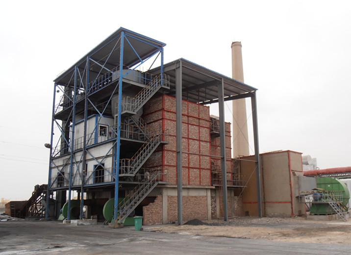 直燃式沸腾燃煤热风炉设备图