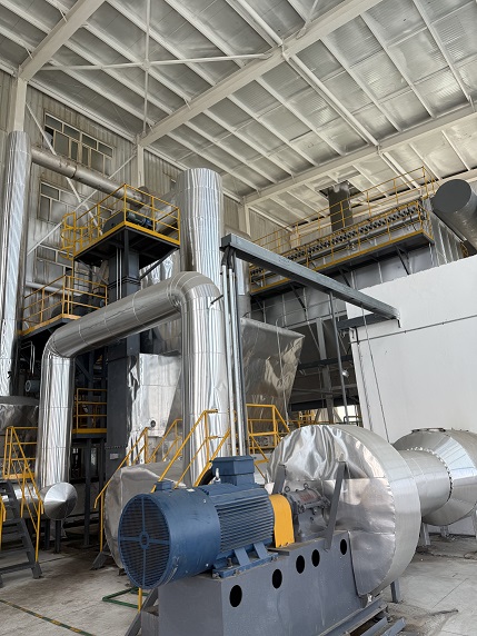 2025年9月,我公司与北京某化工集团签订年产2万吨无水氯化钙造粒干燥设备备货完成准备发货。