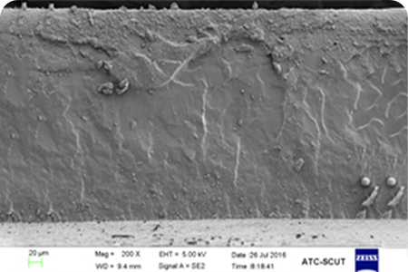 成品测切面电子显微镜照片