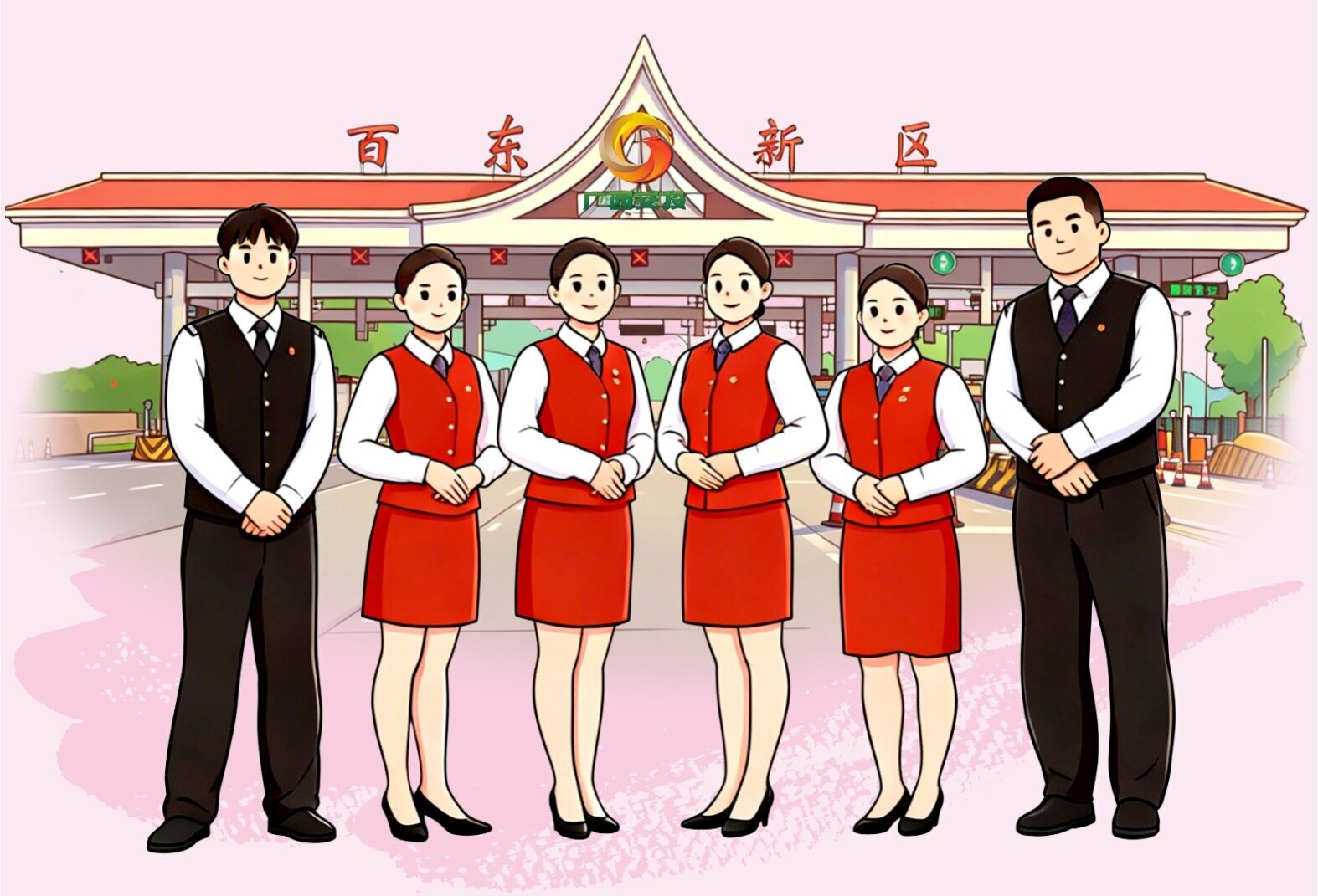 一线光影 | 岗亭红 · 青春护航