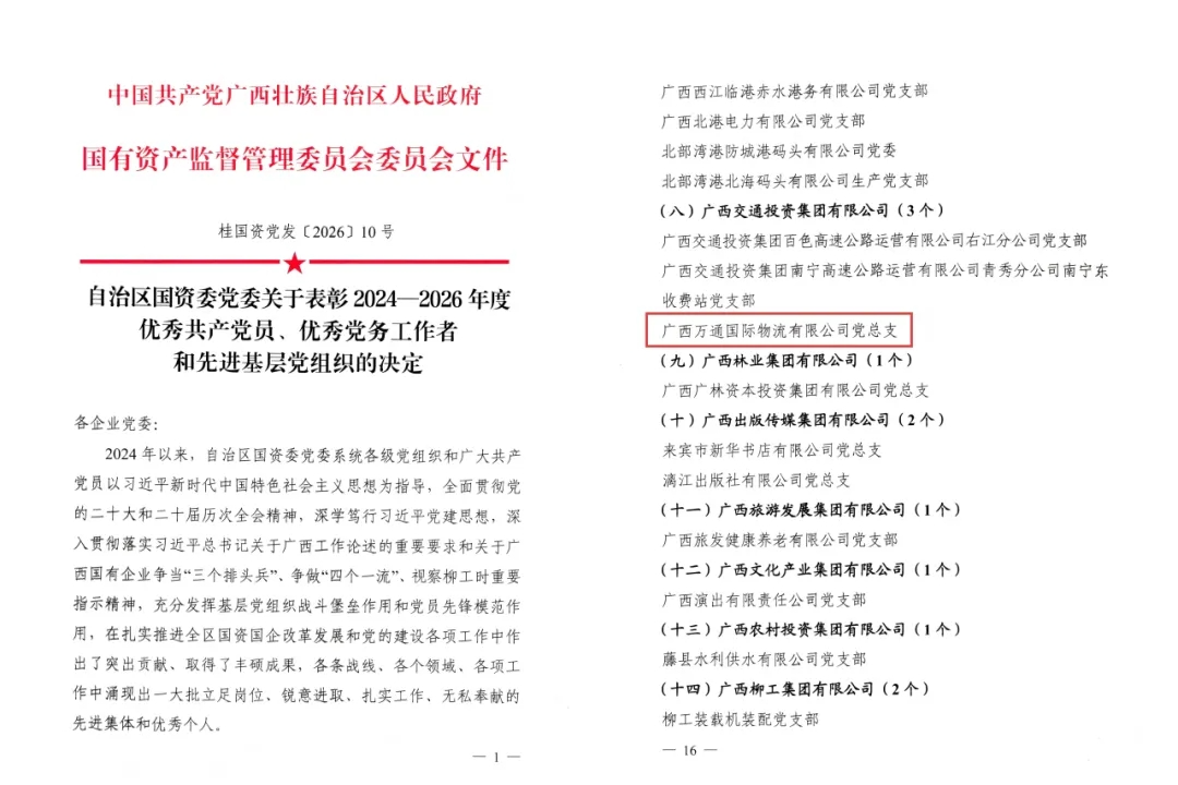 喜报！万通公司党总支获评自治区国资委党委“先进基层党组织”