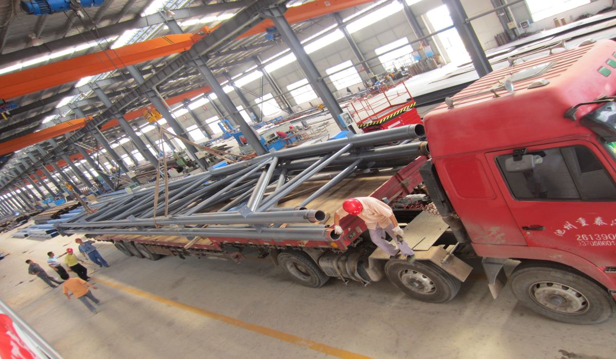 冠华黄金冶炼钢结构桁架工程