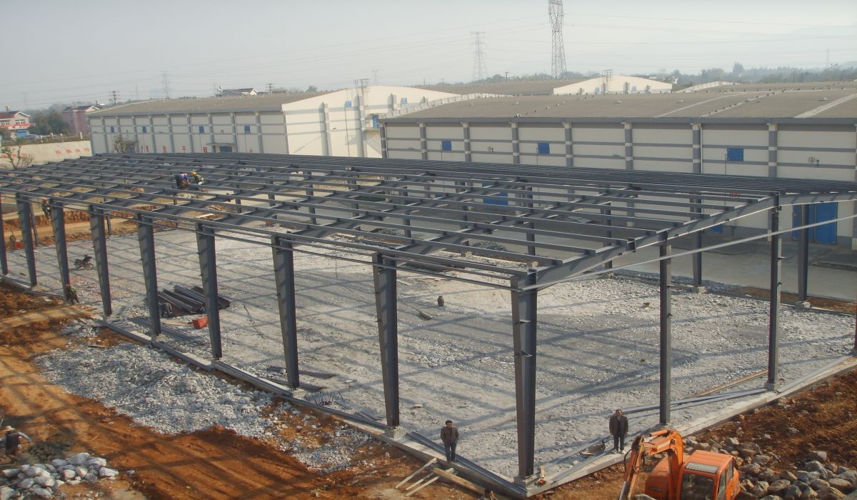 铜陵北斗山粮库钢结构厂房工程
