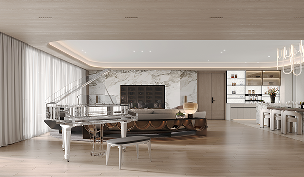 深裝設計巡禮|星河明珠灣——奢雅有度 知微感同